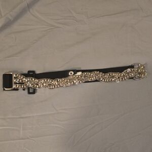 Express Silver and Black Women's Belt